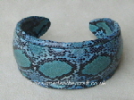 python snakeskin cuff bracelet