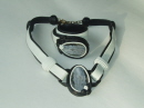 Black and Ivory Leather and Agate
