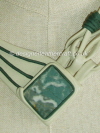 Creamy Leather with Green Jasper