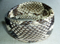 Python Snakeskin Cuff Bracelet 